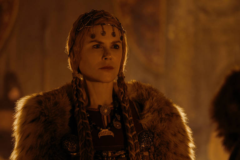 Nicole Kidman em cena do filme 'O Homem do Norte' (2022), dirigido por Robert Eggers