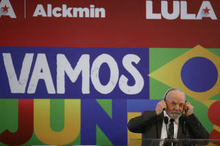 Former Brazil?s President Lula speaks in Sao Paulo
