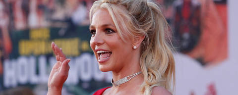 FILE PHOTO: Britney Spears poses at the premiere of 