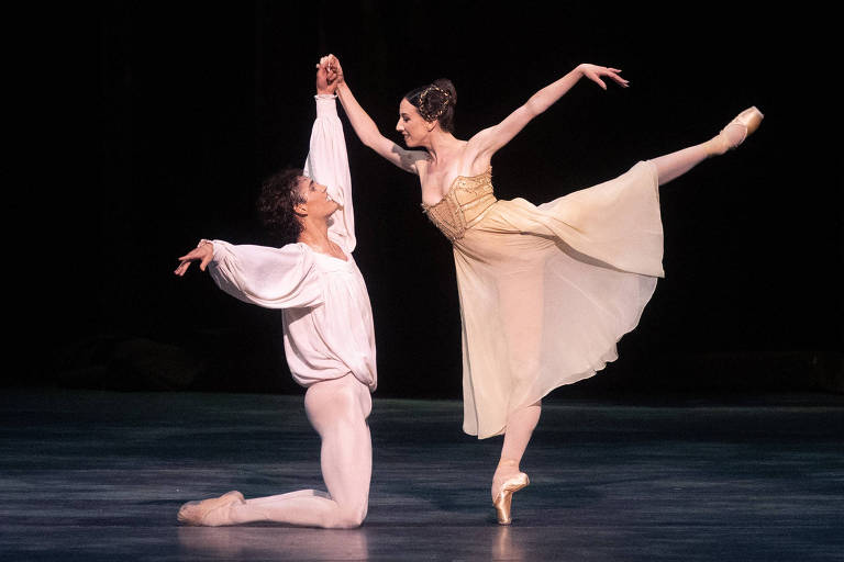 Isabella Boylston e Daniel Camargo em montagem de 'Romeu e Julieta' no American Ballet Theatre