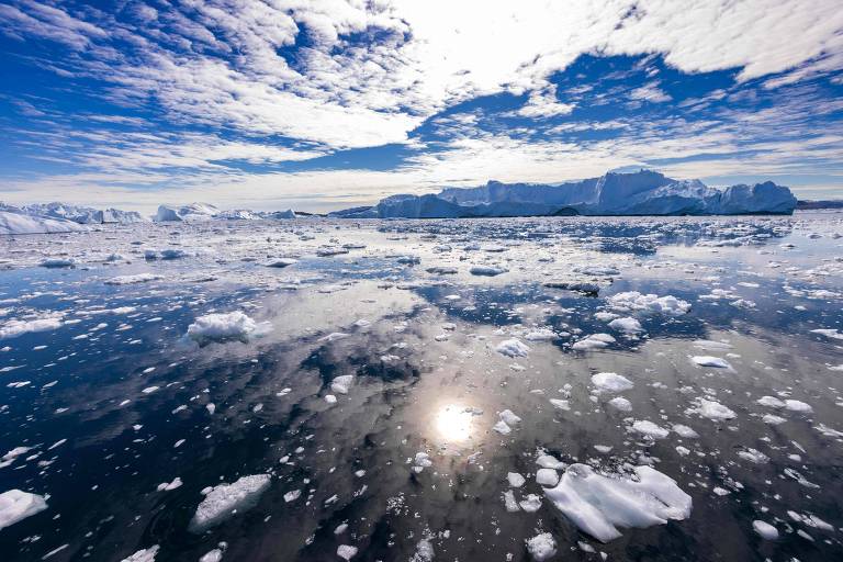 Pesquisa prevê aumento mais drástico do nível do mar conforme gelo da Groenlândia derrete