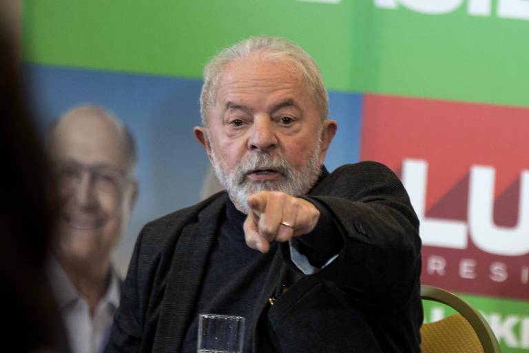 Luiz Inácio Lula da Silva na campanha eleitoral de 2022