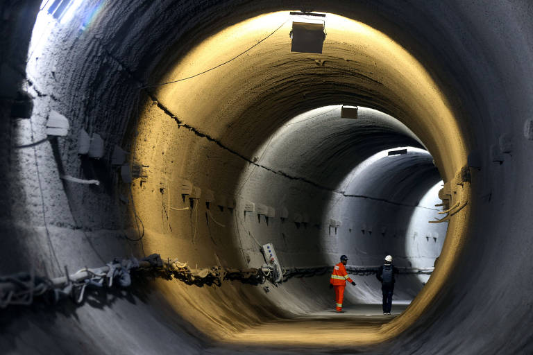 O governador de São Paulo, Rodrigo Garcia (PSDB) visitou o canteiro de obras da linha 6-Laranja para liberar em evento simbólico a retomada da escavação do túnel, paralisada desde fevereiro 