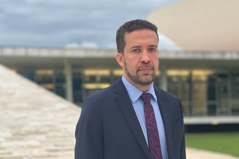 O deputado federal André Janones (Avante-MG) em Brasília