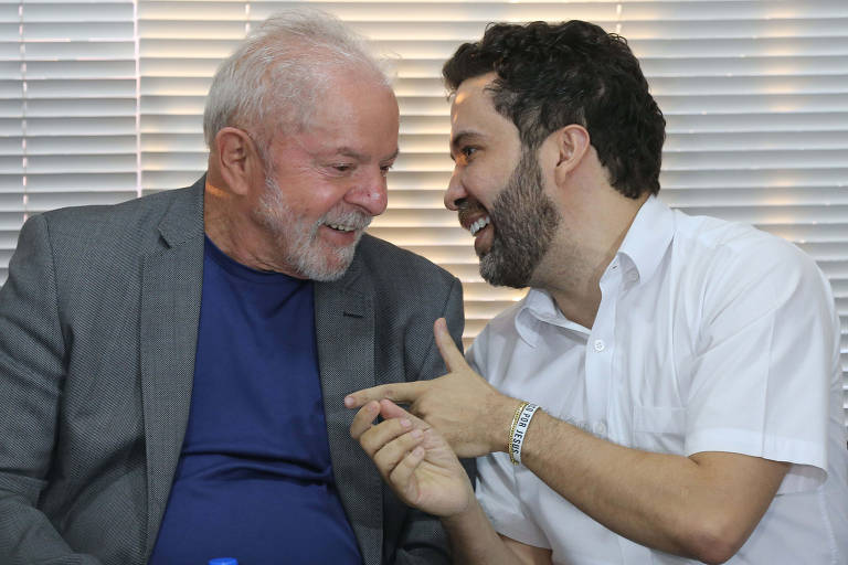 Presidente eleito, Luiz Inácio Lula da Silva, e deputado federal André Janones (Avante-MG)