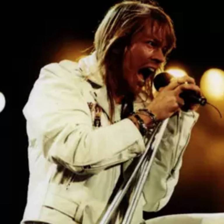 À frente do Guns N' Roses, Axl Rose foi umd dos grandes nomes da segunda edição do festival, em 1991
