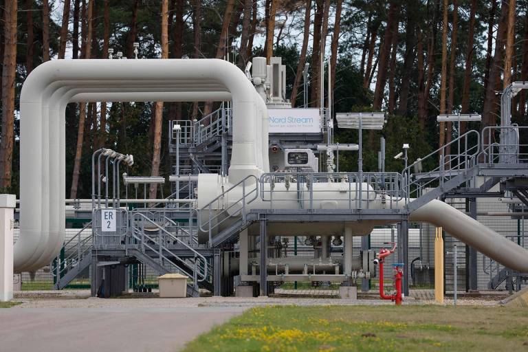 Instalações para receber e distribuir gás natural em Lubmin, nordeste da Alemanha, perto da fronteira com a Polônia