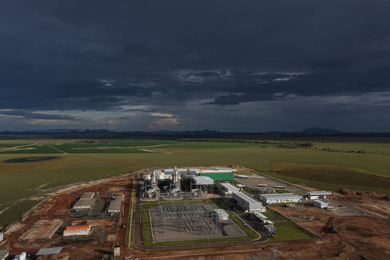Vista aérea da Usina Termelétrica Jaguatirica II, localizada na área rural de Boa Vista. Roraima é o único estado que não está interligado ao sistema elétrico nacional