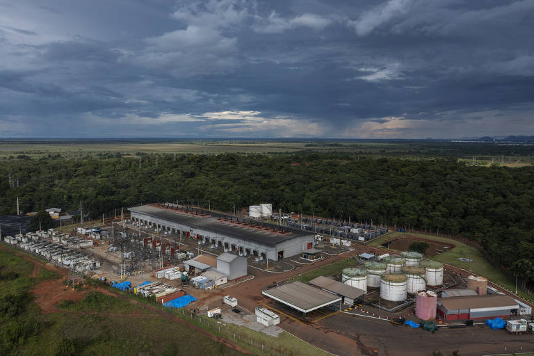 Vista aérea da Usina Termelétrica Monte Cristo localizada na área rural de Boa Vista. Roraima é o único estado que não está interligado ao sistema elétrico nacional