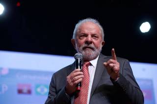Ex-presidente Luiz Inácio Lula da Silva (PT) discursa durante evento em SP