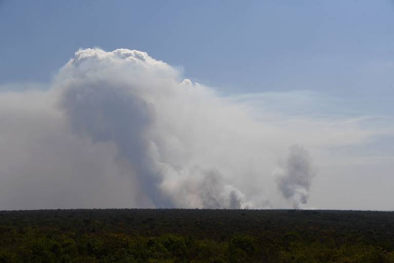 Incêndio atinge Parque Nacional de Brasília