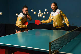 Bruna e Giulia Takahashi, do tênis de mesa