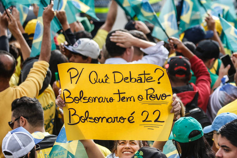 Apoiadores do presidente Jair Bolsonaro participam da comemoração do Bicentenário da Independência na Esplanada dos Ministérios, em Brasília