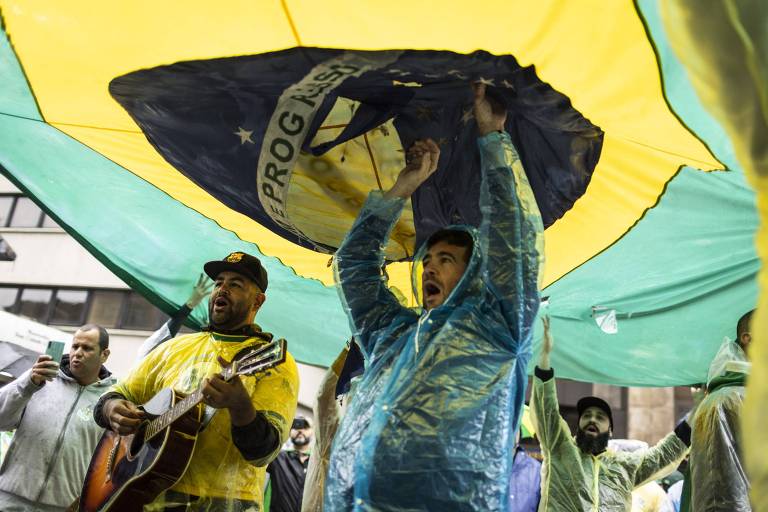 Ato em apoio ao presidente Jair Bolsonaro durante as comemorações do 7 de Setembro na avenida Paulista, em São Paulo