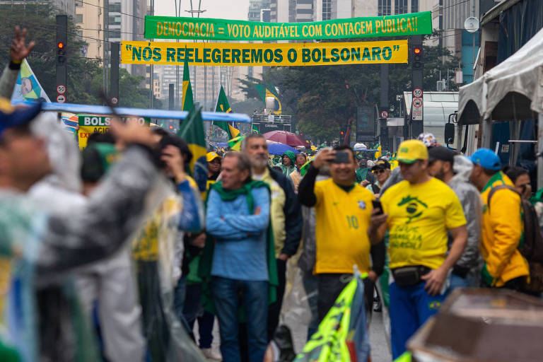 Apoiadores de Bolsonaro se reúnem em São Paulo para atos do 7 de Setembro de 2022