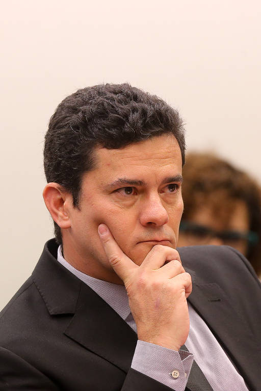 O ex-juiz Sergio moro em audiência na Câmara dos Deputados