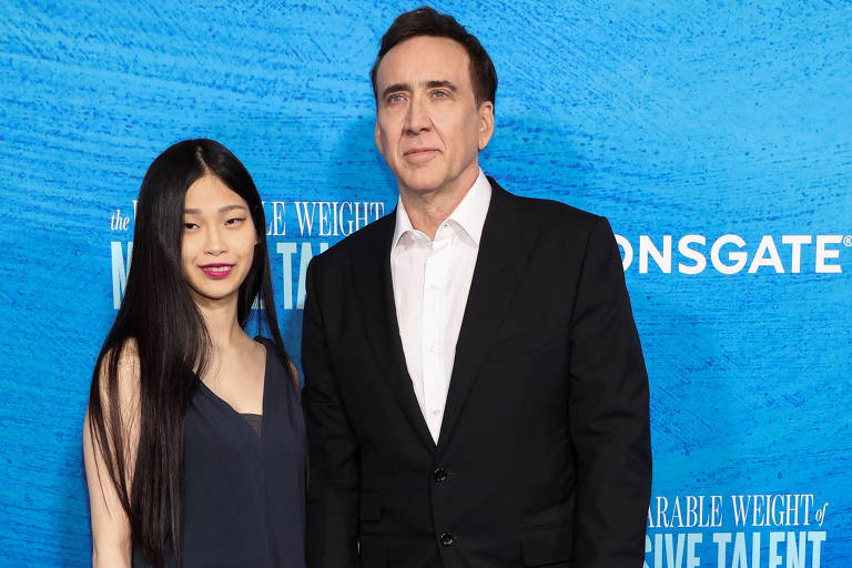 Nicolas Cage  e esposa Riko Shibata 
