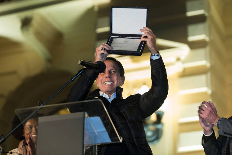 Ex-governador João Doria (PSDB) durante evento de reinauguração do Museu do Ipiranga