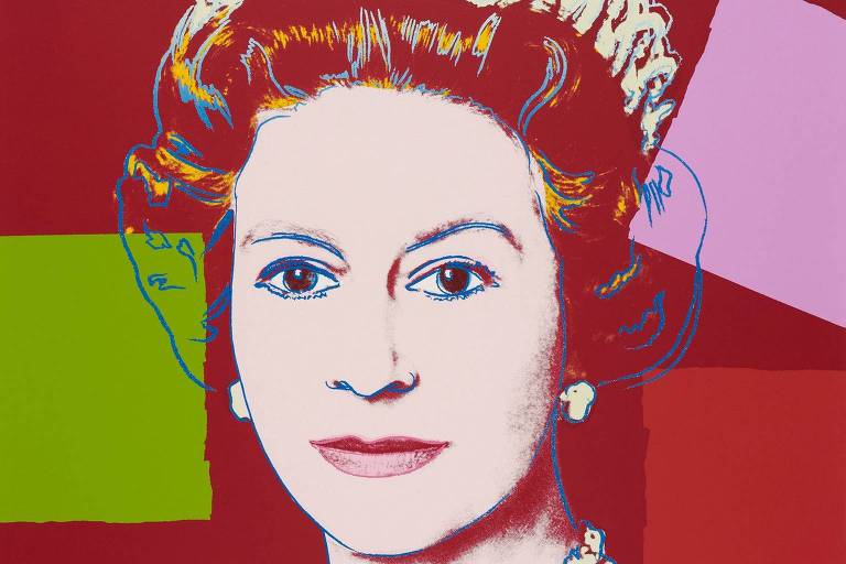 A rainha Elizabeth 2ª retratada pelo artista plástico Andy Warhol