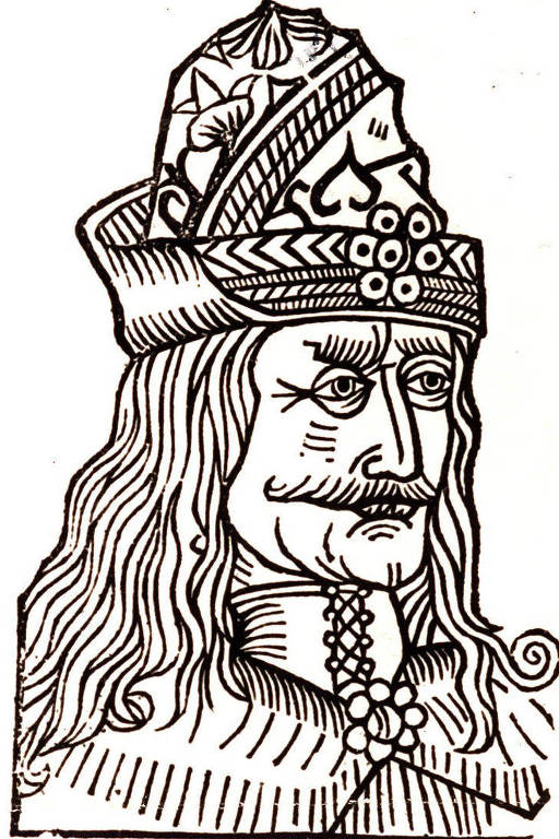 Gravura medieval mostra o príncipe de Valáquia Vlad 3º Dracula, o Empalador