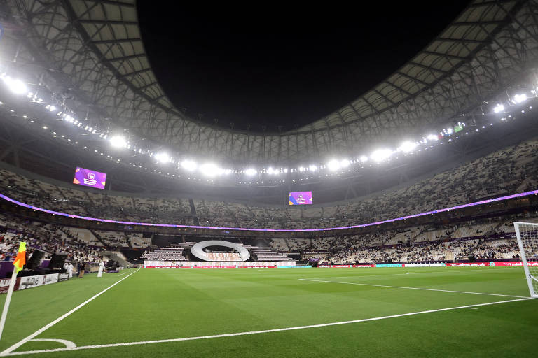 Vista geral do estádio de Lusail, que vai receber a final da Copa do Mundo deste ano, no Qatar