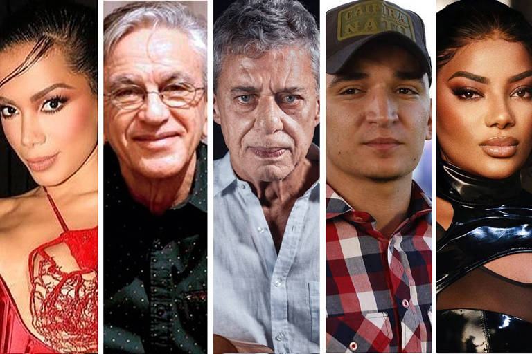 Anitta, Caetano Veloso, Chico Buarque, João Gomes e Ludmilla