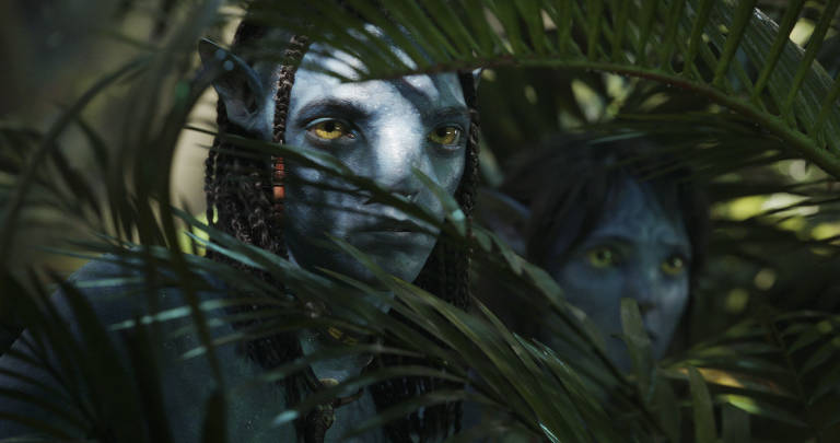 Cena do filme "Avatar: O Caminho da Água", de James Cameron