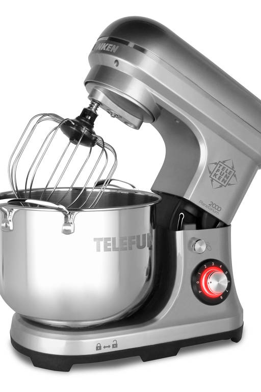 No Brasil, a Telefunken volta com eletroportáteis de luxo, como a batedeira planetária que tem preço sugerido de R$ 1.400