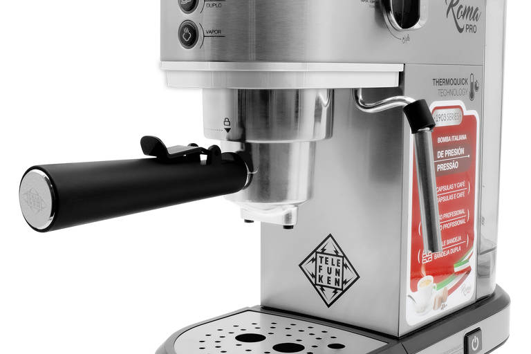 Cafeteira Telefunken Roma Pro, com preço sugerido de R$ 1.400