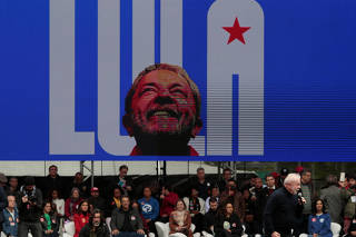 Brazil's former President Lula da Silva attends campaign rally in Sao Paulo