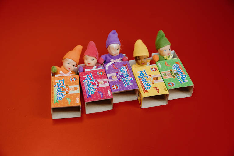 Coleção de Fofoletes nas suas "caixinhas de fósforo", da Estrela. R$ 29,99