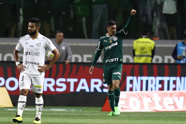 Palmeiras vence o Santos e segue com boa vantagem na ponta do Brasileiro