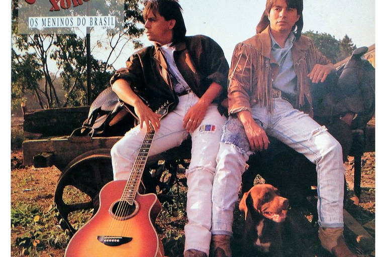 Chitãozinho & Xororó na capa do álbum 'Os Meninos do Brasil', de 1989