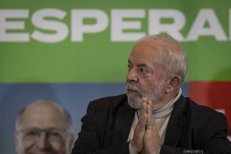 O ex-presidente Lula (PT) em evento da campanha 