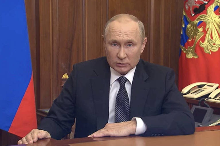 Putin anuncia a mobilização parcial de forças contra a Ucrânia em anúncio na TV