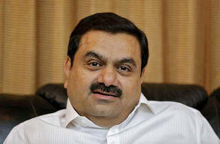 FILE PHOTO: Indian billionaire Adani speaking during an interview with Reuters at his office in Ahmedabad