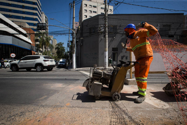 Obras de Requalificação da Av. Santo Amaro completam 4 meses de trabalhos, Secretaria Municipal de Infraestrutura Urbana e Obras