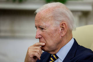 FILE PHOTO: U.S. President Biden and South Africa's President Ramaphosa hold talks at the White House in Washington