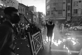 Protest over the death of Mahsa Amini, a woman who died after being arrested by the Islamic republic's 