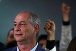 Brazilian presidential candidate Ciro Gomes attends an event to read a manifesto about politics and his campaign in Sao Paulo