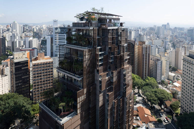 Vista externa do hotel Rosewood, em São Paulo