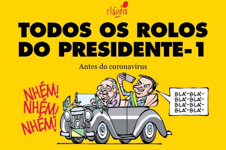 Capa de e-book do chargista Cláudio de Oliveira