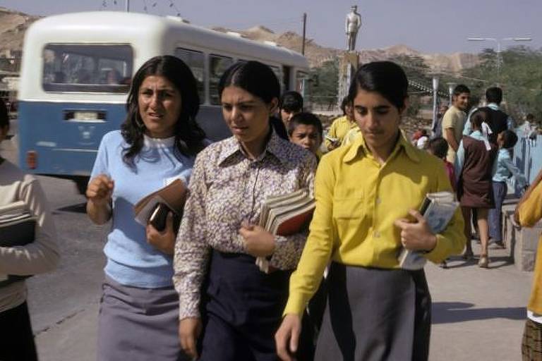 Estudantes no Irã nos anos 1970