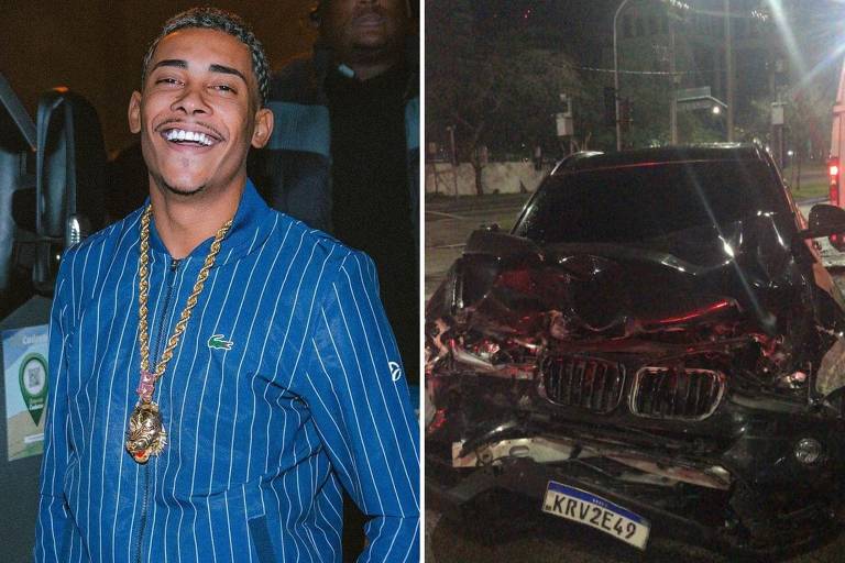 MC Poze mostra carro destruído após acidente: 'Meu xodózinho'