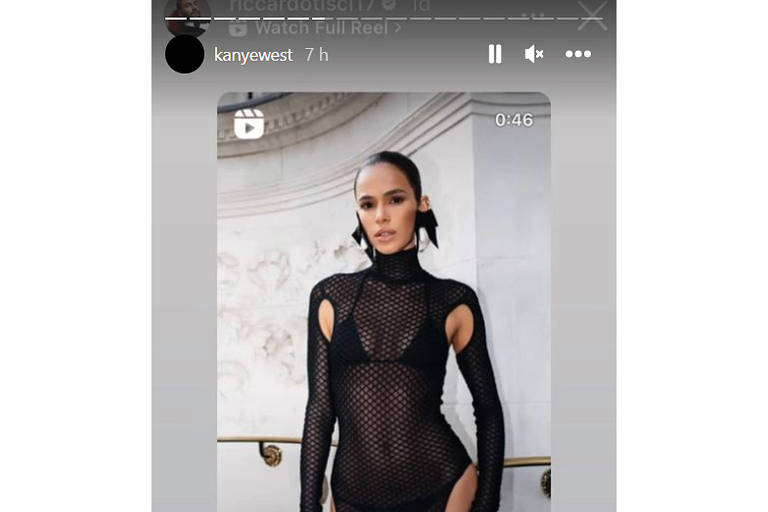 Kanye West compartilha fotos de Bruna Marquezine no Instagram