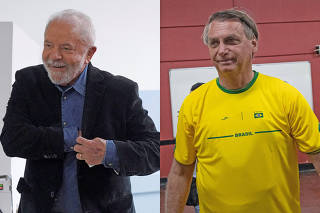 Montagem Lula e Bolsonaro
