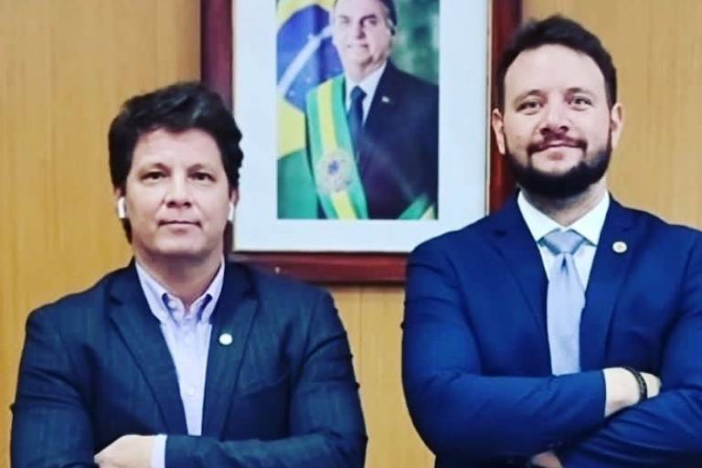 Felipe Carmona (à dir.), ex-secretário da área de direitos autorais do governo, deputado estadual por São Paulo