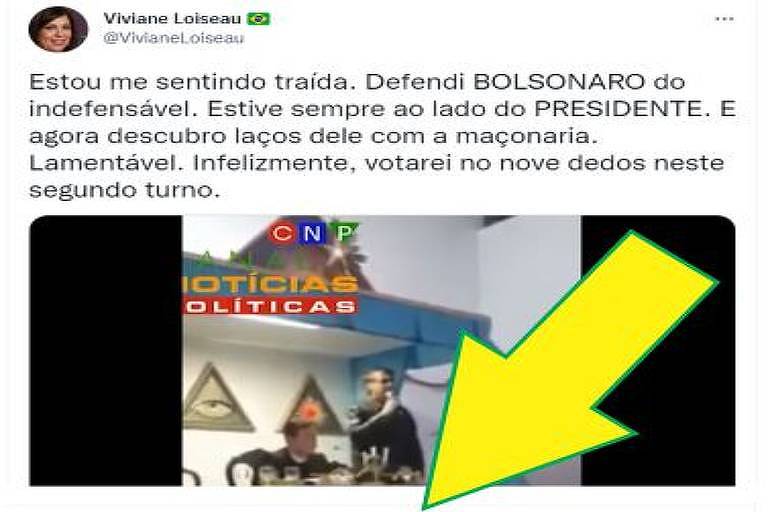 Perfil deletado que ajudou a viralizar vídeo de Bolsonaro na maçonaria