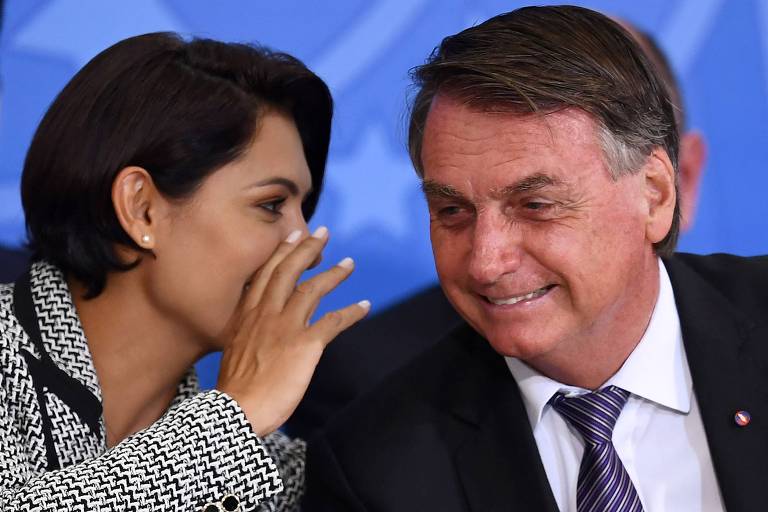 Michelle e Bolsonaro
