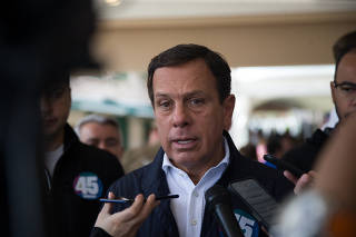 Ex-governador João Doria vota no 1º turno das eleições